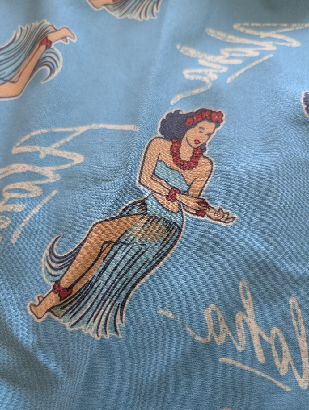 Vintage Hang Ten Hawaiian Hula Girl Shirt Size Large - Picture 4 of 7